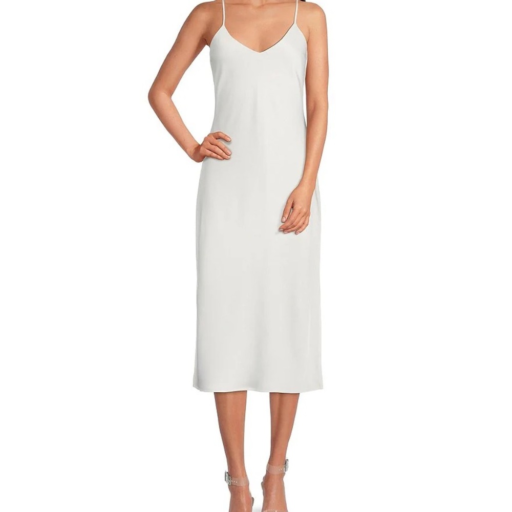 Elegant White Slip Dress- Gianni Bini
